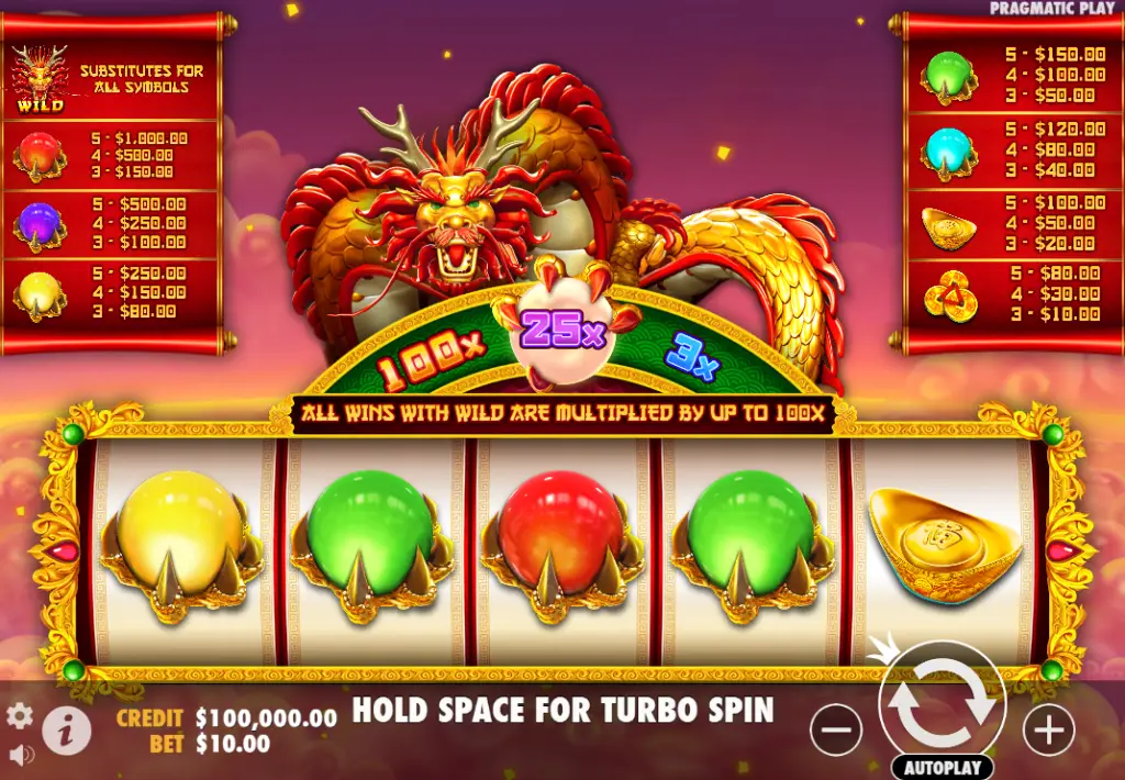 Lucky Dragon Ball slot on Maxim88